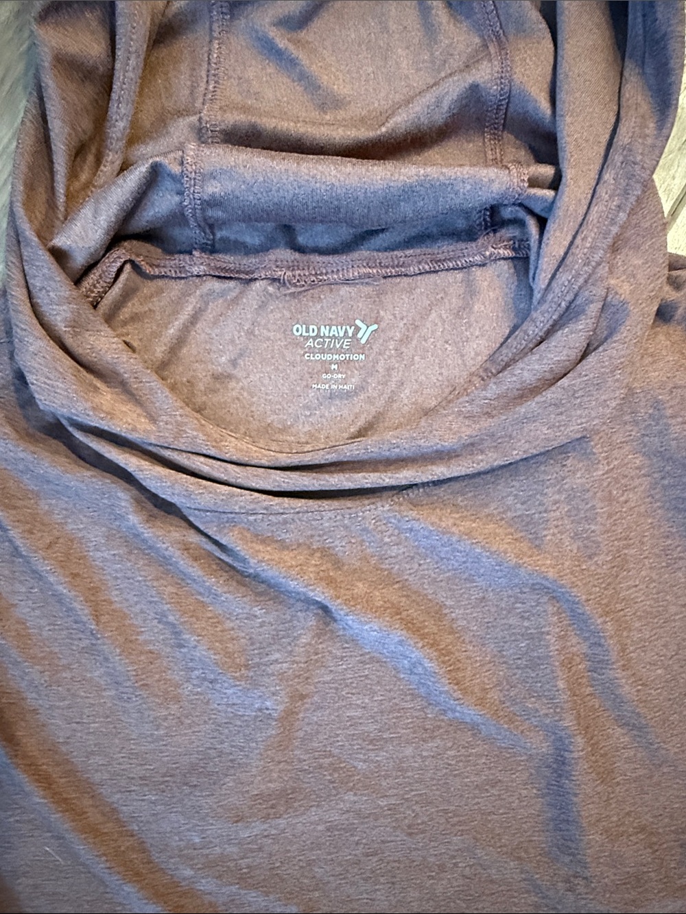 Old Navy Active Heathered Charcoal Pullover Hoodie
